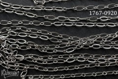 Цепь фигурная "ребристый овал", №1767-0920, отрезок 50 см Цепь фигурная "ребристый овал", №1767-0920, отрезок 50 см