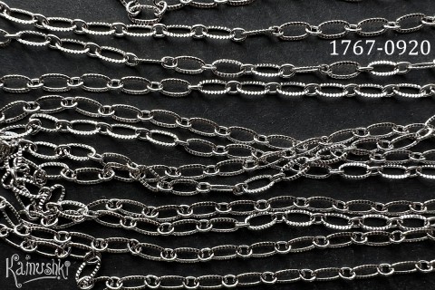 Цепь фигурная "ребристый овал", №1767-0920, отрезок 50 см Цепь фигурная "ребристый овал", №1767-0920, отрезок 50 см