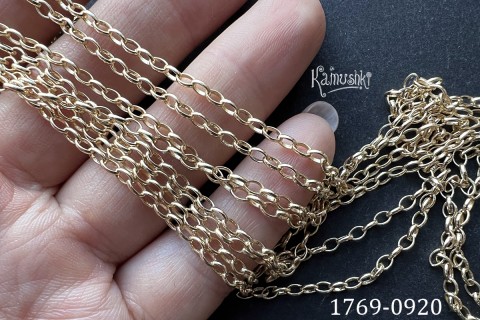 Цепь фигурная "овалы 3 мм", отрезок 50 см, №1769-0920 Цепь фигурная "овалы 3 мм", отрезок 50 см, №1769-0920
