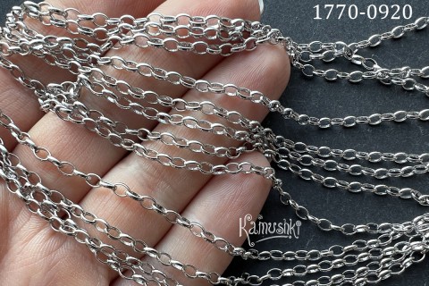 Цепь фигурная "овалы 3 мм", отрезок 50 см, №1770-0920 Цепь фигурная "овалы 3 мм", отрезок 50 см, №1770-0920