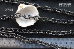 Цепь фигурная "Гвоздь", звено 10х14 мм, №2744-0920, отрезок 10 см Цепь фигурная "Гвоздь", звено 10х14 мм, №2744-0920, отрезок 10 см