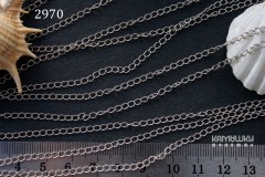 Цепочка фигурная, овальные звенья 2,5х3 мм, №2970, отрезок 50 см Цепочка фигурная, овальные звенья 2,5х3 мм, №2970, отрезок 50 см