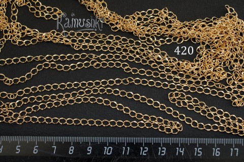Цепочка фигурная, звено 4х5,5 мм, №420, отрезок 50 см Цепочка фигурная, звено 4х5,5 мм, №420, отрезок 50 см