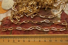 Цепочка с прямоугольными звеньями 4,5х10 мм, №993, 50 см Цепочка с прямоугольными звеньями 4,5х10 мм, №993, 50 см