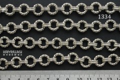 Цепочка №1334-0920, фигурная "витое кольцо", отрезок 24 см