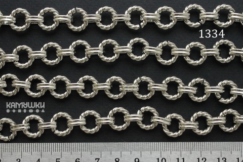 Цепочка №1334-0920, фигурная "витое кольцо", отрезок 24 см Цепочка №1334-0920, фигурная "витое кольцо", отрезок 24 см