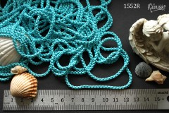 Цепочка металлическая, голубая, звено 2,7х3 мм, №1552R, отрезок 50 см Цепочка металлическая, голубая, звено 2,7х3 мм, №1552R, отрезок 50 см
