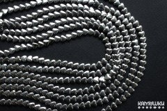 Геметин (имитация гематита), светлые, сердечки объемные 6 мм, набор 18 бусин Геметин (имитация гематита), светлые, сердечки объемные 6 мм, набор 18 бусин