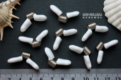 Пружинный стопор для сборки украшений с силиконовыми ручками, набор 2 шт