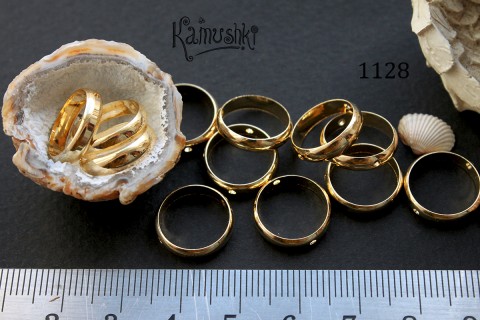 Коннектор "рамка для бусины" 4х14 мм, №1128, 1 шт