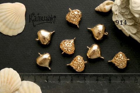 Коннектор "сердечко с орнаментом" № 914, 1 шт