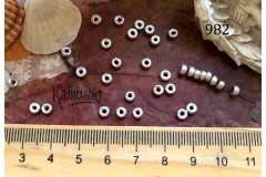 Рондель "сахарный" 3х4 мм, №982-0920, 1 шт Рондель "сахарный" 3х4 мм, №982-0920, 1 шт