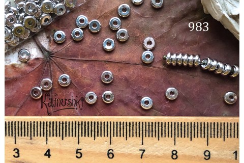 Рондель "гладкий" 1,5х5 мм, №983-1, 1шт