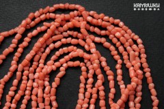 Коралл лососевый, галтовка мелкая, набор 9,5 см Коралл лососевый, галтовка мелкая, набор 9,5 см