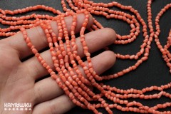 Коралл лососевый, галтовка мелкая, набор 9,5 см Коралл лососевый, галтовка мелкая, набор 9,5 см