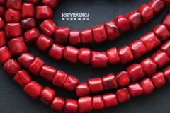 Коралл красный, цилиндры 10-12 мм, набор 9 см Коралл красный, цилиндры 10-12 мм, набор 9 см