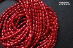 Коралл красный, рис 3,5х6 мм, набор 9 см Коралл красный, рис 3,5х6 мм, набор 9 см