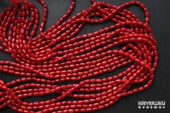 Коралл красный, рис 3,5х6 мм, набор 9 см Коралл красный, рис 3,5х6 мм, набор 9 см