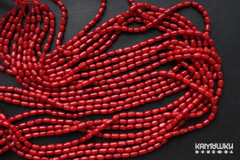 Коралл красный, рис 3,5х6 мм, набор 9 см
