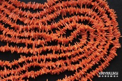 Коралл оранжевый, палочки тонкие, набор 9,5 см Коралл оранжевый, палочки тонкие, набор 9,5 см