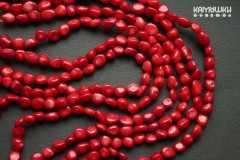 Коралл красный, галтовка средняя, набор 9 см Коралл красный, галтовка средняя, набор 9 см