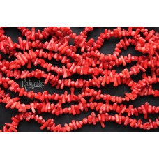 Коралл кораллово-красный, палочки разной длины, набор 9,5 см