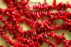 Коралл красный, палочки, набор 9,5 см Коралл красный, палочки, набор 9,5 см