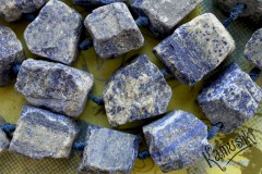 Лазурит, крупные куски, набор 4 бусины Лазурит, крупные куски, набор 4 бусины