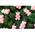 Подвеска "мишка", светло-розовый, непрозр. пластик, 2 см, серебристый штифт, 1 шт