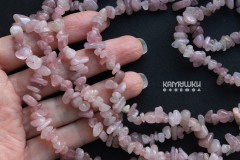 Розовый кварц мадагаскарский, крошка, без облагораживания, набор 9,5 см Розовый кварц мадагаскарский, крошка, без облагораживания, набор 9,5 см