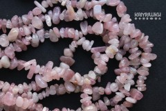 Розовый кварц мадагаскарский, крошка, без облагораживания, набор 9,5 см Розовый кварц мадагаскарский, крошка, без облагораживания, набор 9,5 см