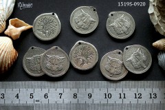 Подвеска двухсторонняя "волк" 20х21,5 мм, №1519S-0920, 1 шт
