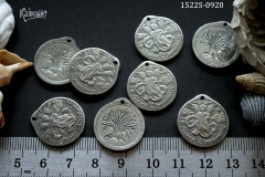 Подвеска двухсторонняя "ангел хранитель" 20х21,5 мм, №1522S-0920, 1 шт Подвеска двухсторонняя "ангел хранитель" 20х21,5 мм, №1522S-0920, 1 шт