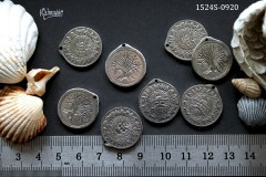 Подвеска двухсторонняя "солнечный лик" 20х21,5 мм, №1524S-0920, 1 шт