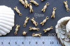 Подвеска "ракета с фианитами", 4х13 мм, №2172, 1 шт Подвеска "ракета с фианитами", 4х13 мм, №2172, 1 шт