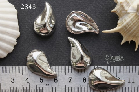 Подвеска "капля фигурная", 15х24 мм, №2343-0920, 1 шт