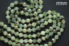 Пренит, шар крупной огранки 8,5 мм, набор 10 бусин