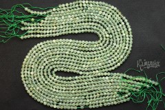 Пренит, шар граненый 4 мм, набор 9,5 см Пренит, шар граненый 4 мм, набор 9,5 см