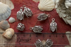 Шапочка-концевик ажурная 4 лепестка, №274, 1 шт Шапочка-концевик ажурная 4 лепестка, №274, 1 шт