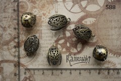 Шапочка-концевик ажурная, малая, №588-1 Шапочка-концевик ажурная, малая, №588-1