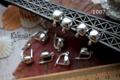 Швензы с английским замочком "выпуклый квадратик" №1007, 1 пара Швензы с английским замочком "выпуклый квадратик" №1007, 1 пара