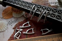 Швензы с английским замком "копье", №1043, 1 пара Швензы с английским замком "копье", №1043, 1 пара