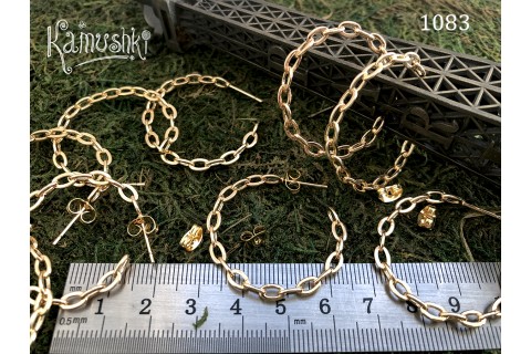 Швензы-гвоздики №1083 "Цепочка" 33 мм, 1 пара