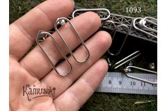 Швензы-пусеты "овал" №1093 12х34 мм, 1 пара