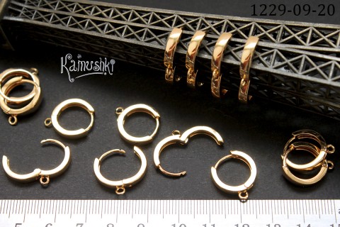 Швензы круглой формы с замочком 14 мм №1229-0920, 1 пара Швензы круглой формы с замочком 14 мм №1229-0920, 1 пара