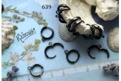 Швензы круглой формы с замочком №639 гладкие, 12 мм, 1 пара Швензы круглой формы с замочком №639 гладкие, 12 мм, 1 пара