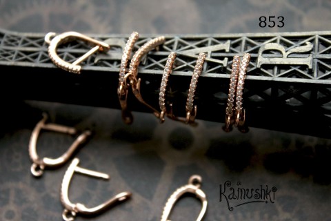 Швензы с английским замочком №853 "тонкая полосочка"