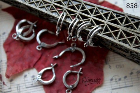 Швензы с английским замочком №858 "двойная полоска"