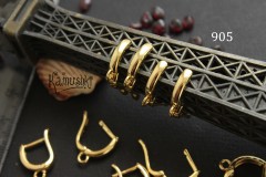 Швензы с английским замочком "гладкий полукруг", №905 , 1 пара Швензы с английским замочком "гладкий полукруг", №905 , 1 пара
