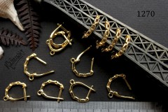 Швензы "прямоугольная цепочка" с английским замочком, №1270, 1 пара Швензы "прямоугольная цепочка" с английским замочком, №1270, 1 пара